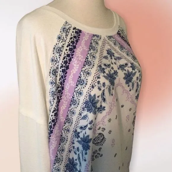 Style & Co Long Sleeve White Crew Neck Tee L‎ - Picture 4 of 10